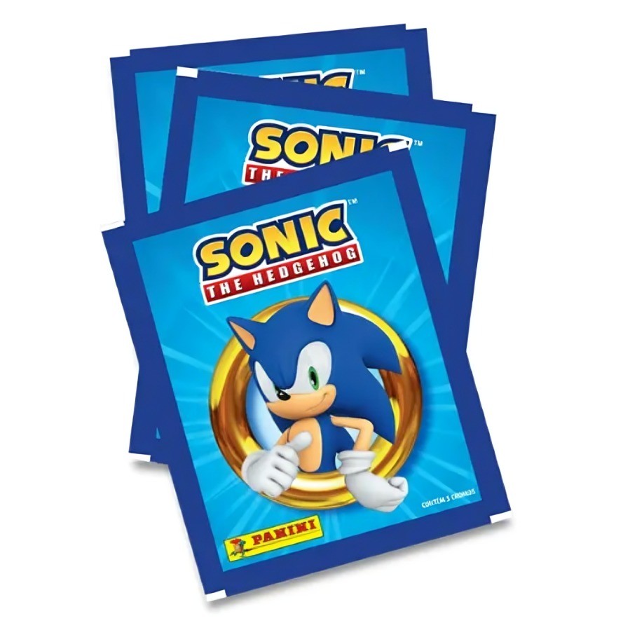 SONIC THE HEDGEHOG MODERN - ENVELOPE C/ 5 CROMOS - PANINI COLECIONAVEL