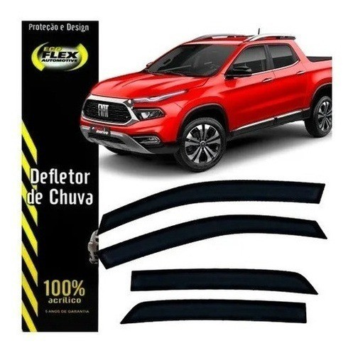 Defletor Calha de Chuva Toro 2016 a 2025 4 Portas Ecoflex em Oferta na Shopee