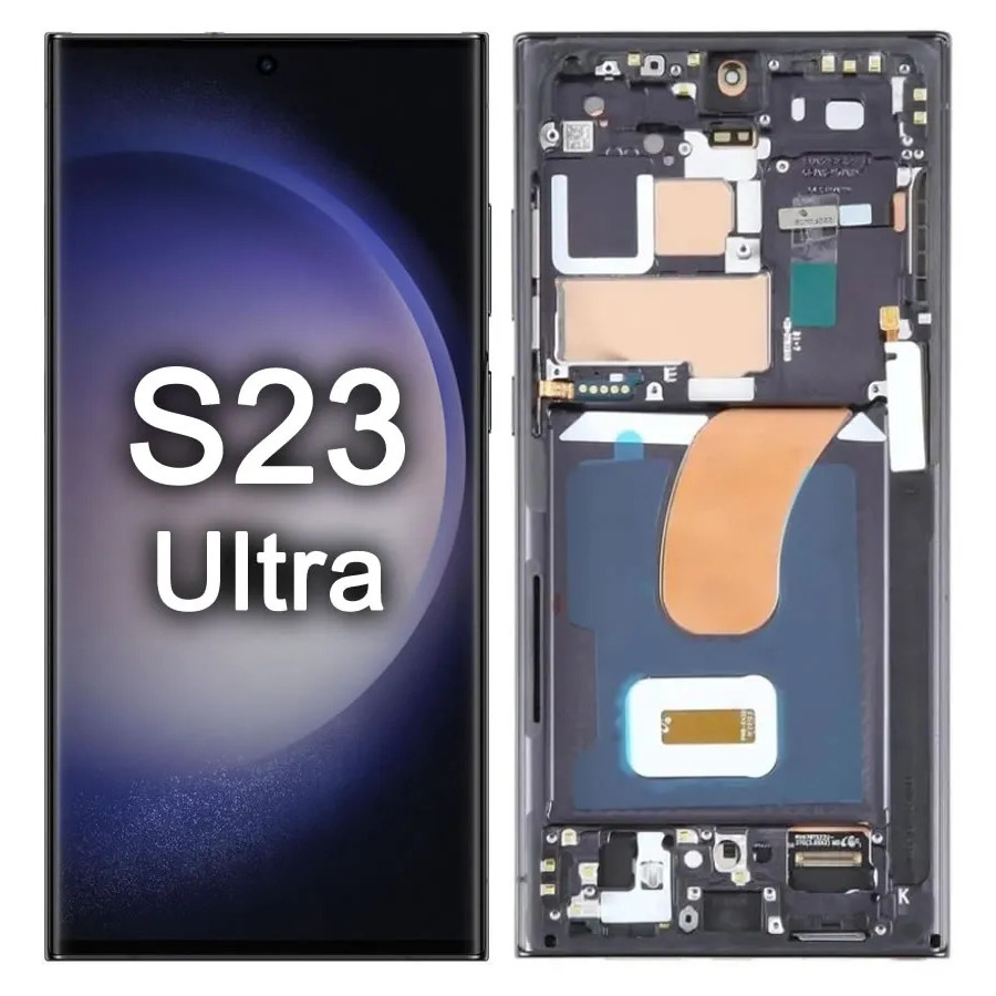 TELA FRONTAL TOUCH DISPLAY GALAXY S23 ULTRA ORIGINAL NACIONAL COM ARO - ENVIO RA