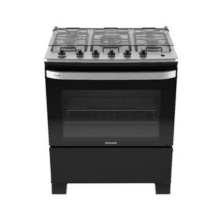 Fogao Itatiaia Itachef 5 Bocas Mesa De Inox Preto Tripla Chama Bivolt (3700000500)