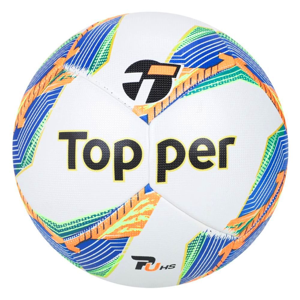 Bola Futebol de Campo Topper Samba Pro - Branco e Azul