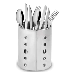 Suporte Para Talheres Em Aço Inox Linha Premium 12x15cm