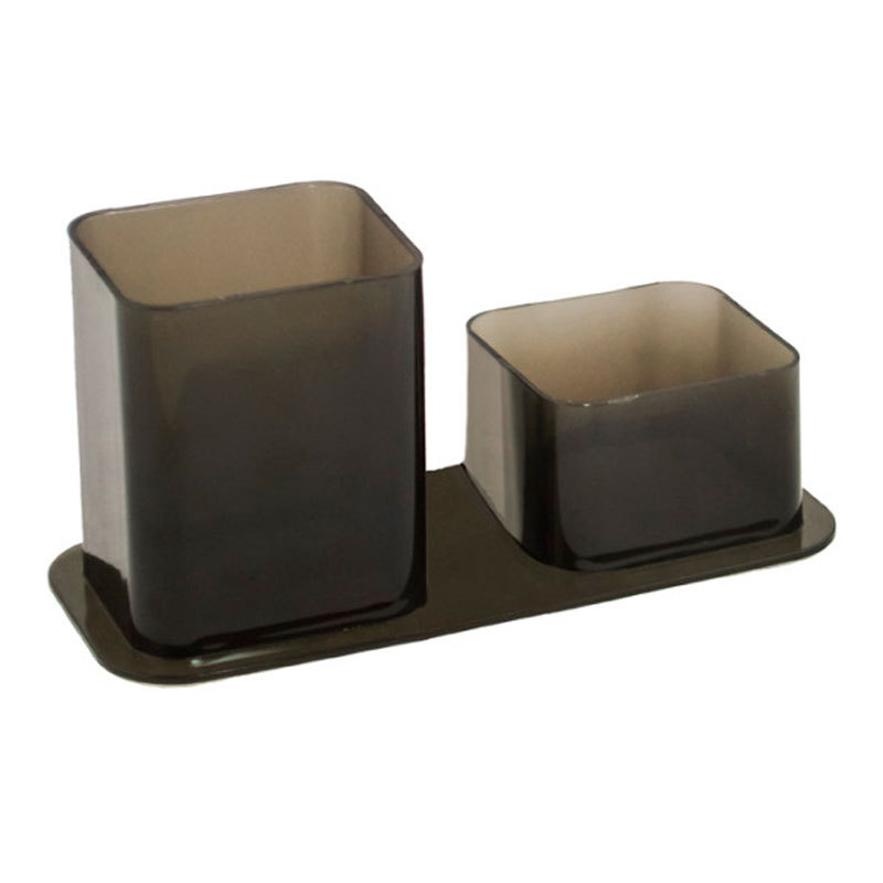 Porta lápis/clips fumê 3030.I Dello em Oferta na Shopee