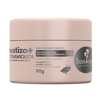 Máscara Matizadora Ultravioleta Matiza+ 90g Haskell | Para cabelos loiros e grisalhos em Oferta na Shopee
