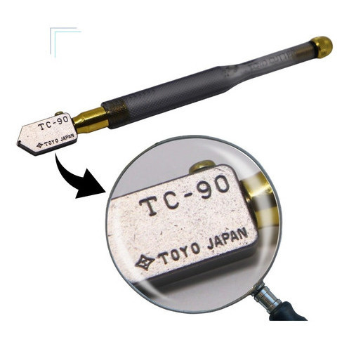 Cortador de Vidro Profissional Toyo TC 90 Original Caneta Diamante de Cortar Vidro Espelho