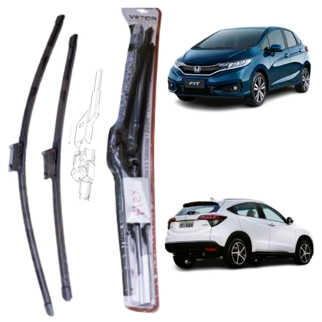 Palheta Limpador Parabrisa Honda Fit 2009 2010 2012 2013/14