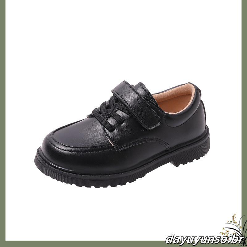 tênis infantil masculino kit tênis infantil masculino Meninos, sapatos de couro, solas macias, crianças, estilo britân