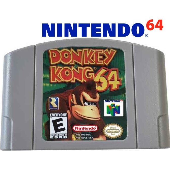 Cartucho de Jogo Donkey Kong 64 Nintendo 64 N64 Fita Versão Dos Eua Para CONSOLE De Jogos De 64 Bits Novo IMPORTADO
