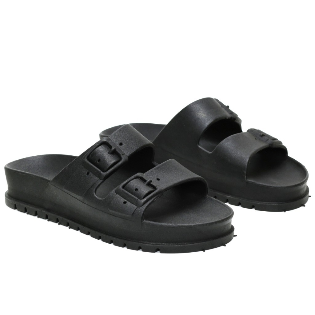 Chinelo Birken Alto Slide Papete Sandália Feminina Ortopédica Confortável Moderna Duas Fivelas Antiderrapante confortave