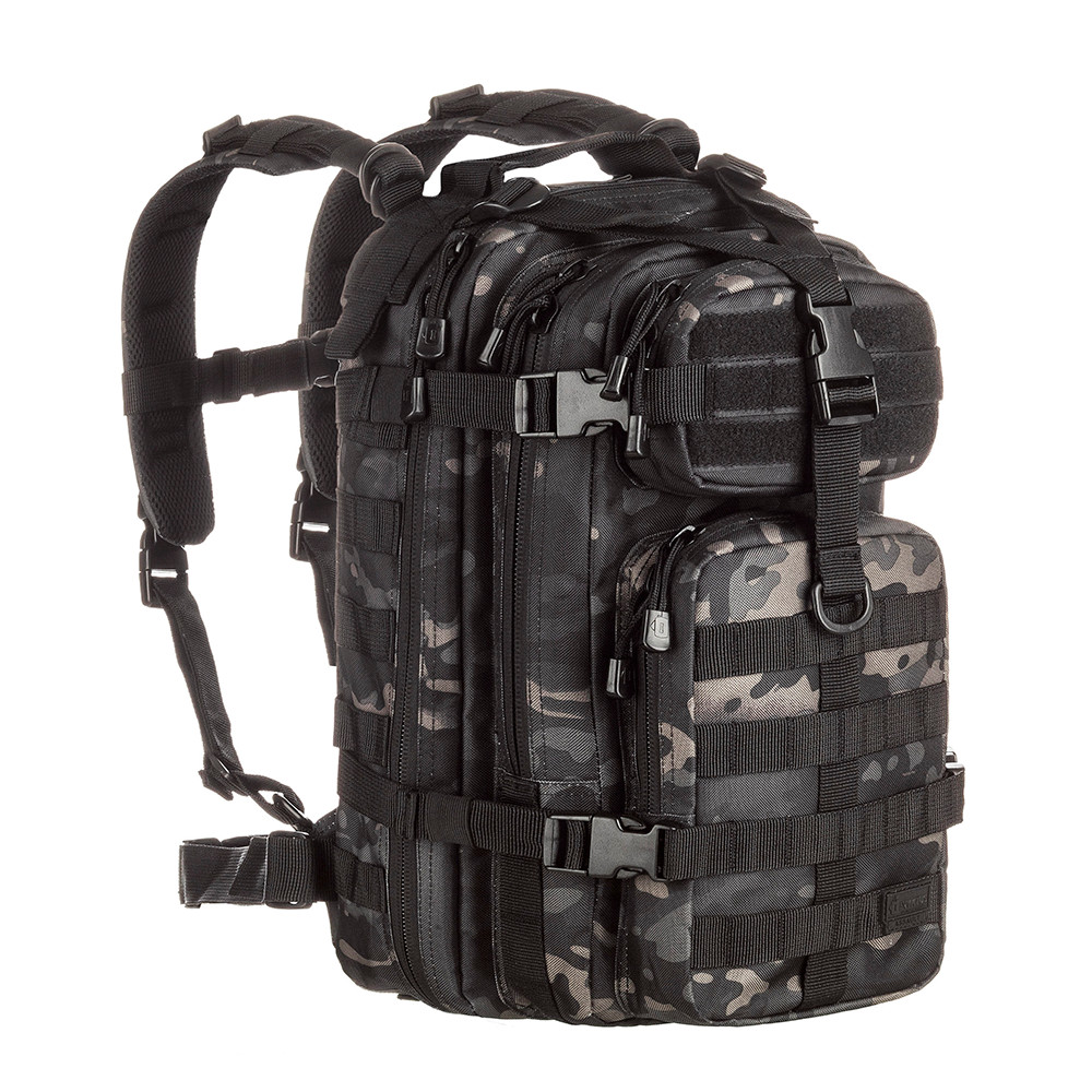 MOCHILA TÁTICA ASSAULT - INVICTUS - WARSKIN BLACK 30 LITROS
