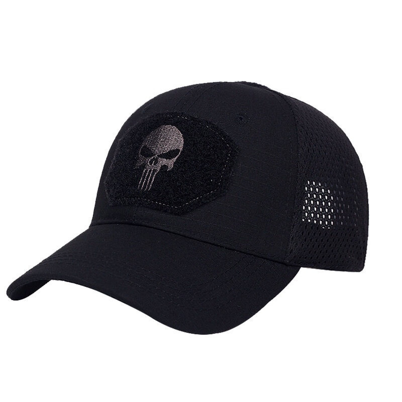 Boné de Beisebol Militar Camuflado Tático Exército Soldado Combate Paintball Ajustável Verão Fivela Traseira Chapéu de S