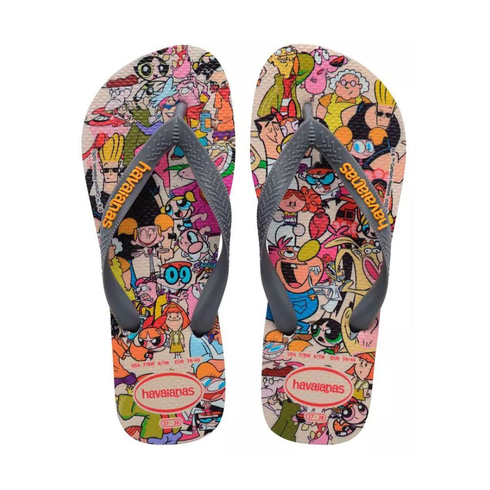 Chinelo Havaianas Top Warner Cartoon Network Personagens Unissex Original Confortável