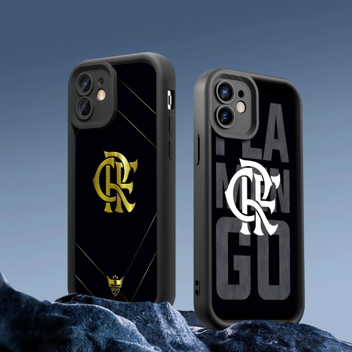 Capinha Capa de silicone Anti-impacto Marco Flamengo para Samsung A15 A72 A05S A54 S20 S21 S22 S23 S24 S25 FE ULTRA