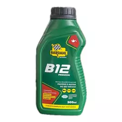 Aditivo Bardahl B12 Premium 500ml Película Atração Polar para Veículos Gasolina Etanol e Diesel c/ Filtro DPF