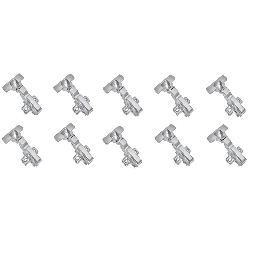 Kit 10x Dobradiça Click Slow Easy Curva 35mm 110° FGVTN