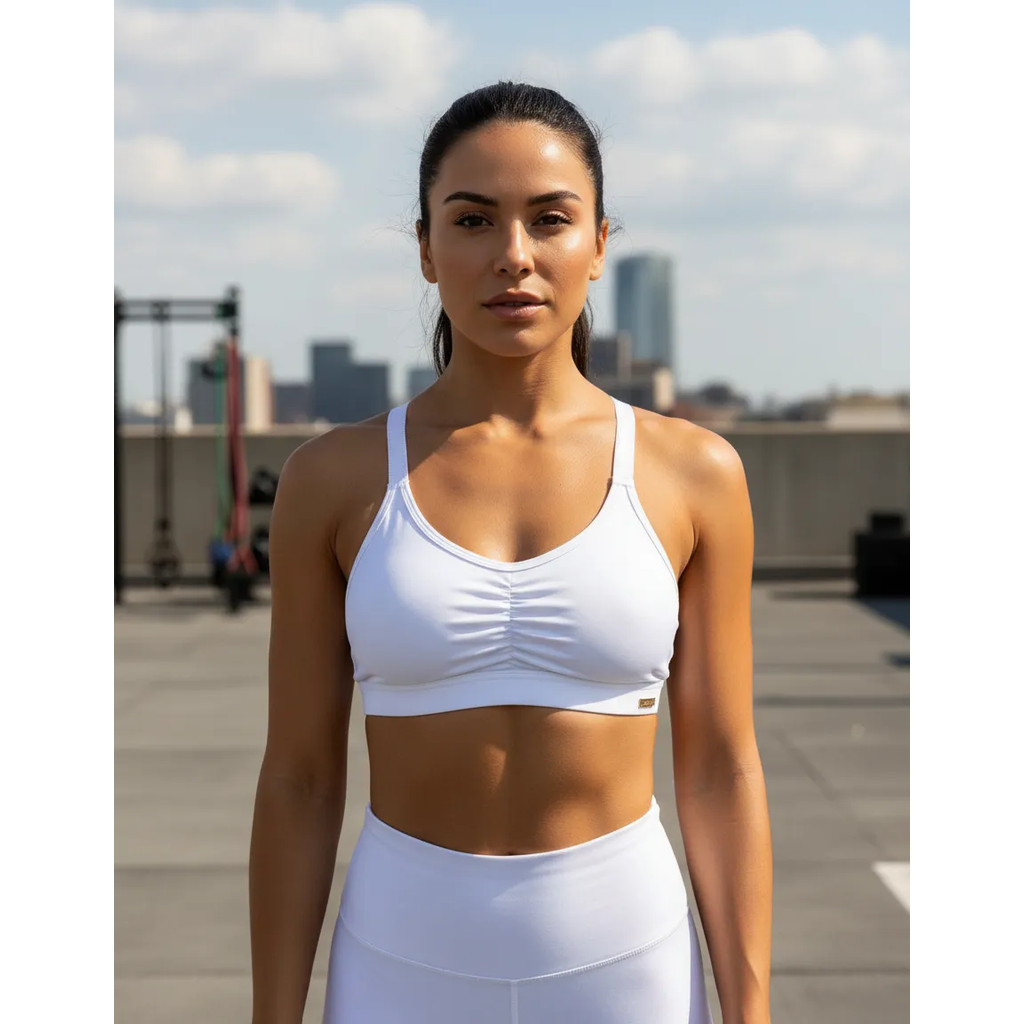 Top Esportivo Alça Larga Bojo Removível em Oferta na Shopee