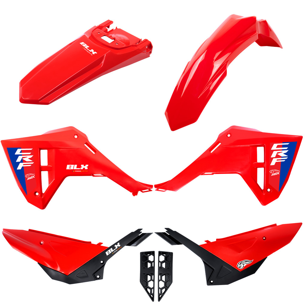 Kit Plástico Carenagem Crf 250f F25 Lançamento Amx