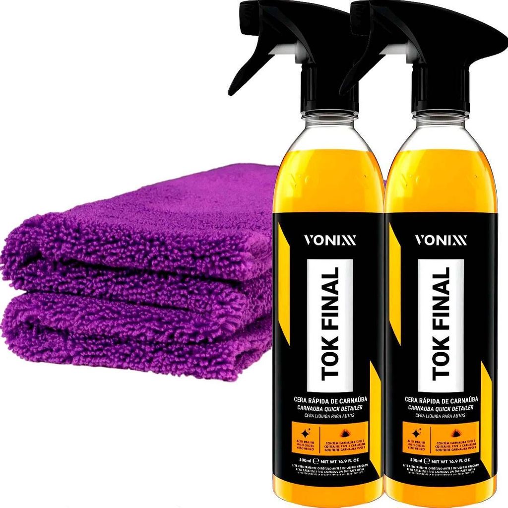 2 Cera Líquida Carnaúba Proteção Automotiva Tok Final Vonixx em Oferta na Shopee