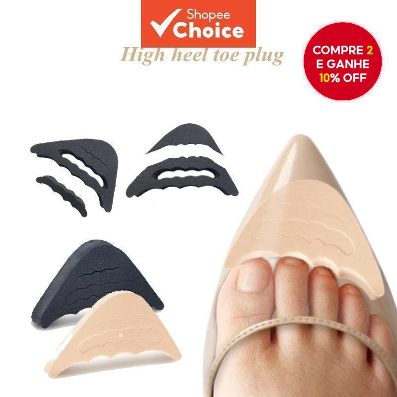 Novo Almofada de Alívio de Dor para Calcanhar Alto Feminino com Cushion para os Dedos, Palmilhas de Apoio para a Frente