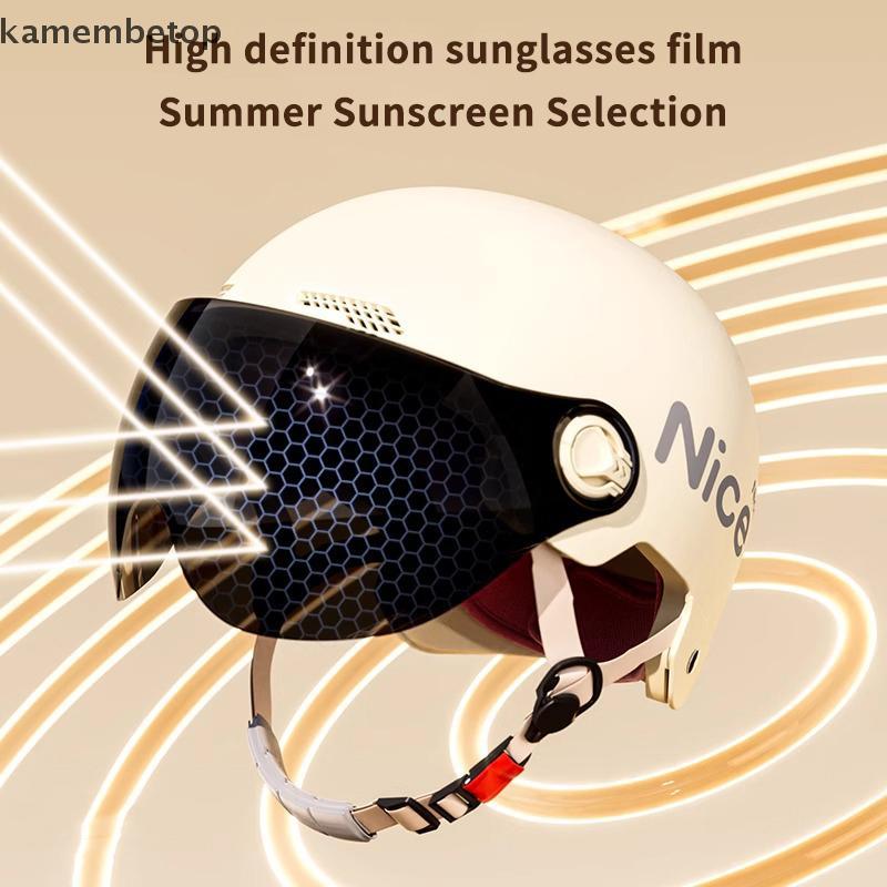 TOP 1 Peça 3C Certificado Masculino E Feminino Adulto Desenho Animado Motocicleta Elétrica Meio Capacete Com Óculos De S