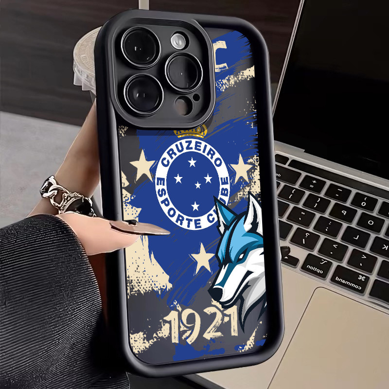 Capinha de mascote do Cruzeiro para Xiaomi Redmi Note 13 12 11 9 10 10C 14C 8 11