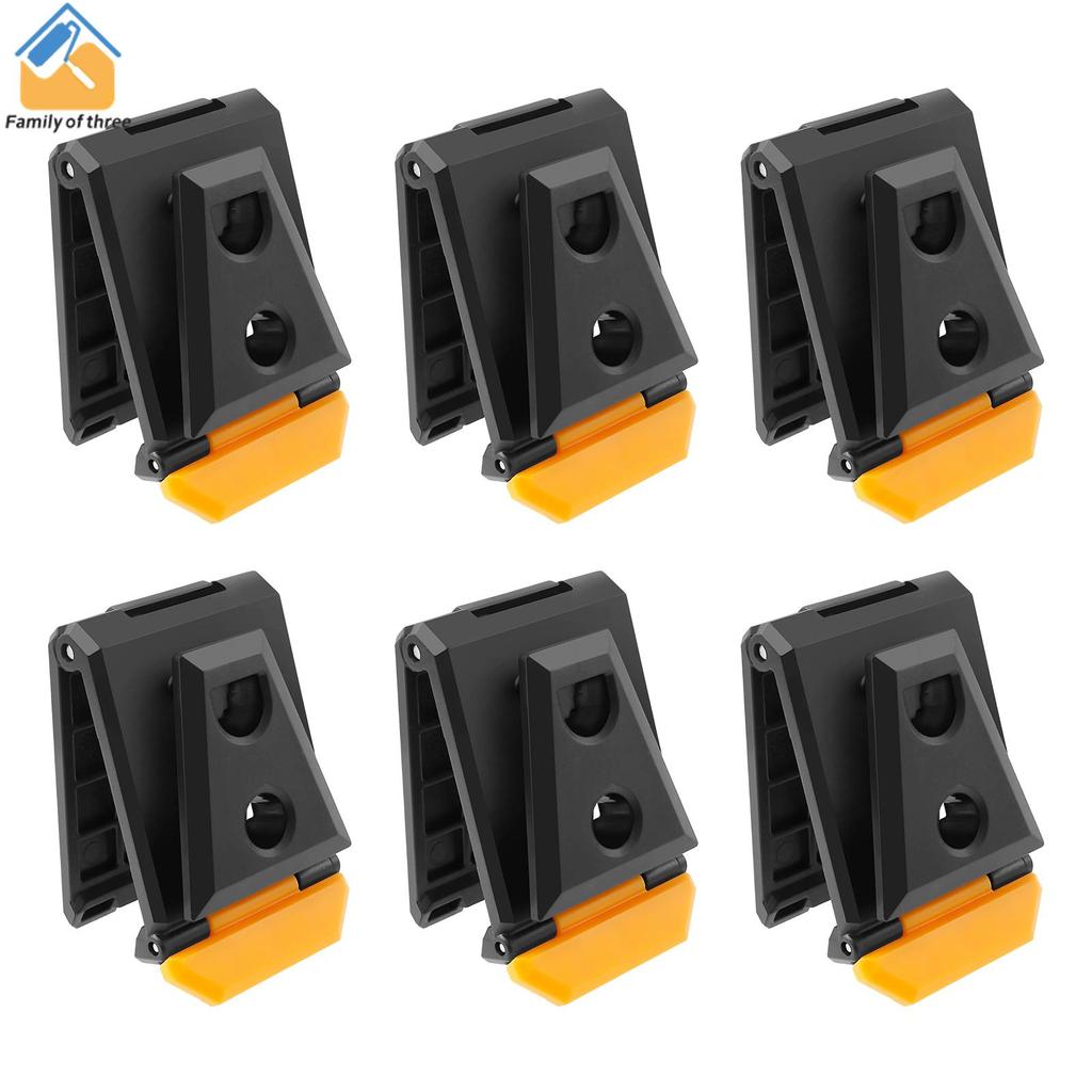 6 Pçs Ferramenta Fivela De Cinto ABS Clipe Rápido Colocar E Liberar Cintura Bolsa Fecho Para Kit De Ferramentas SHOPSKC9