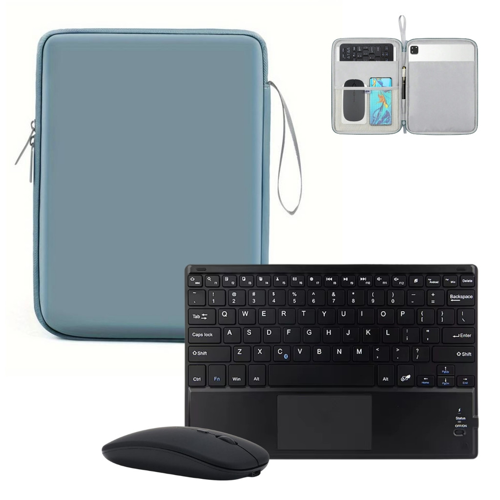 Case Bolsa + Mouse + Teclado Touchpad Para Samsung S9 FE 10.9 X516 X510