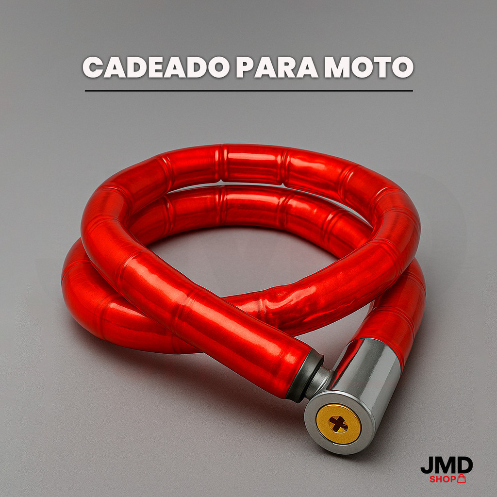 Cadeado De Moto 2 Chaves Tetra Anti-furto Corrente Reforçado Design Flexível em Oferta na Shopee