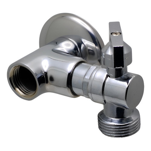 Adaptador T P/ Torneira C/ Registro Lavar Roupa Lava Louças Cinza Brilhante
