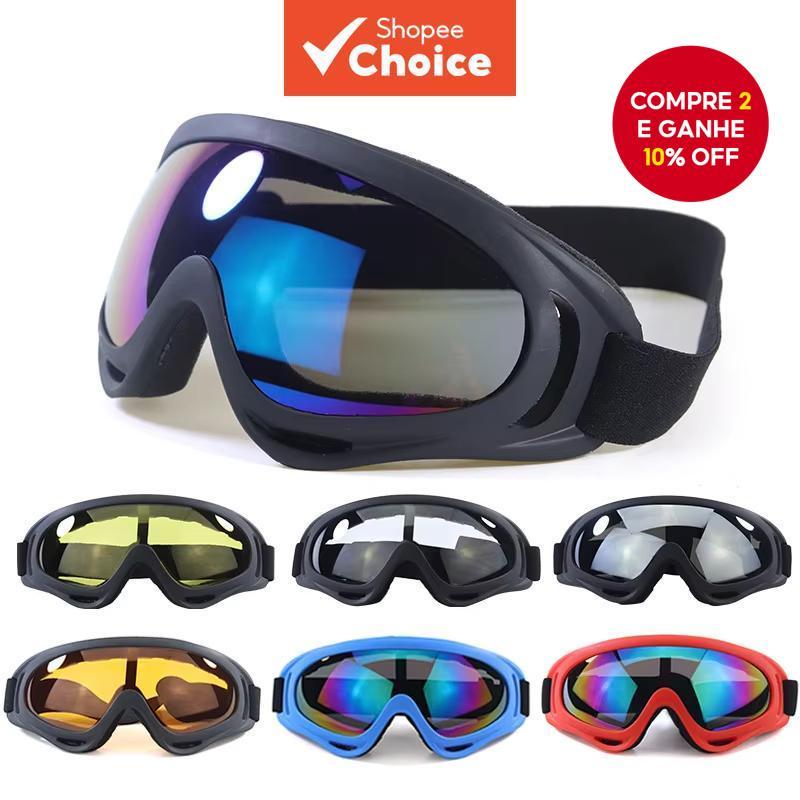 RideSafe Óculos De Motocicleta Motocross Anti-Reflexo Proteção UV Equipamento De Esqui Para Equitação À Prova De Vento