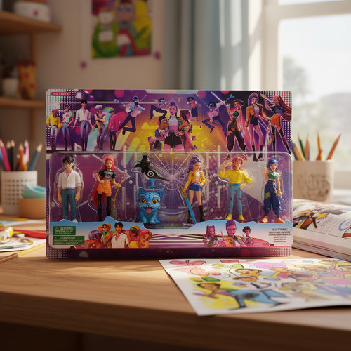 Kit Bonecos Guerreras Kpop Demon Huntrix Rumi Mira Zoey em Oferta na Shopee