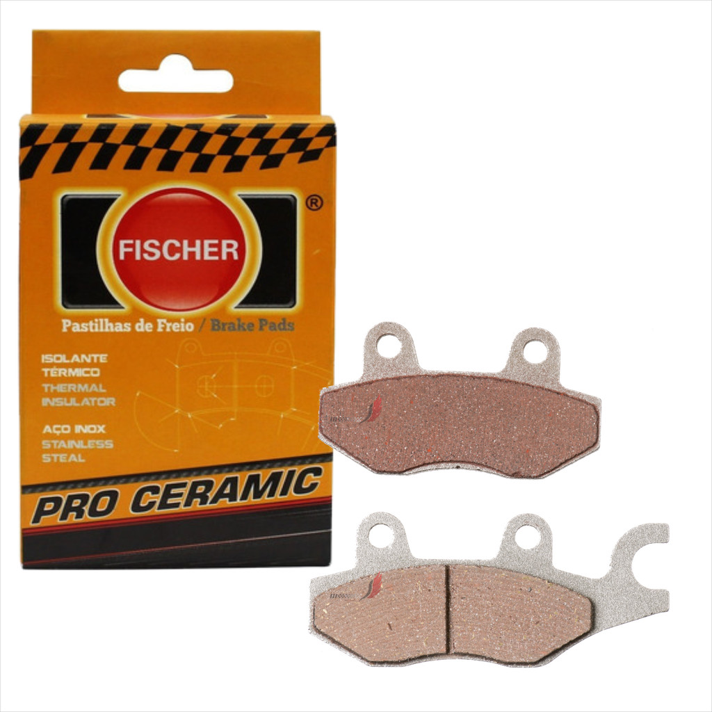 Pastilha Fischer Cerâmica Diant: Twister Fazer CB300 / Tras: Ninja 250 300 Versys 300 FJ1850