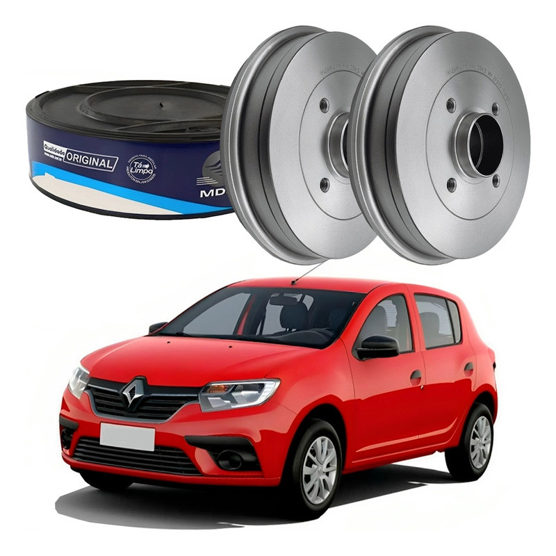 Tambor Freio Traseiro Renault Sandero 1.0 1.6 2014 A 2019 em Oferta na Shopee