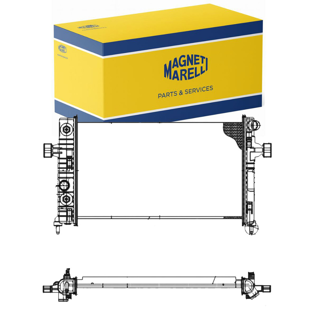Radiador De Água Astra 2009 A 2011 / Vectra 2009 A 2012 / Zafira 2009 A 2012 - Magneti Marelli RMM8596001