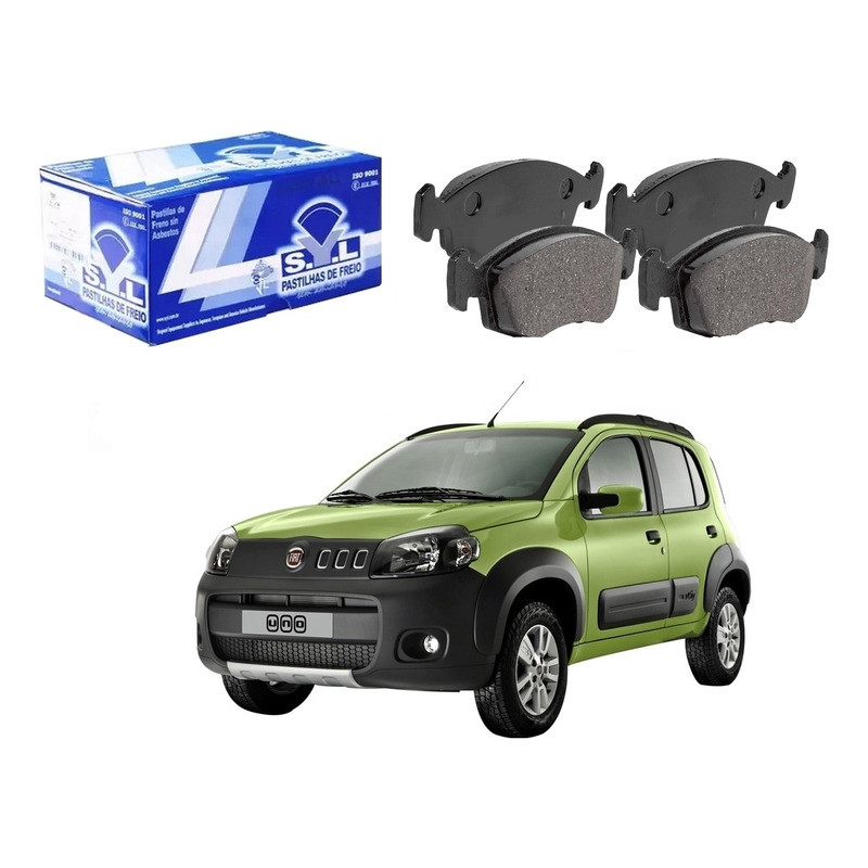 Pastilha Freio Dianteira. Uno Way 1.0 1.4 2011 A 2016 em Oferta na Shopee