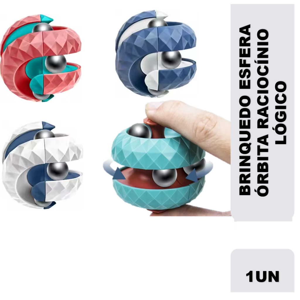 Brinquedo de Descompressão Infantil Órbita Bola Cubo Foco