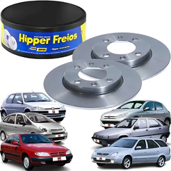 Par 2 Discos De Freio Traseiro Solido Xsara Zx 206 207..