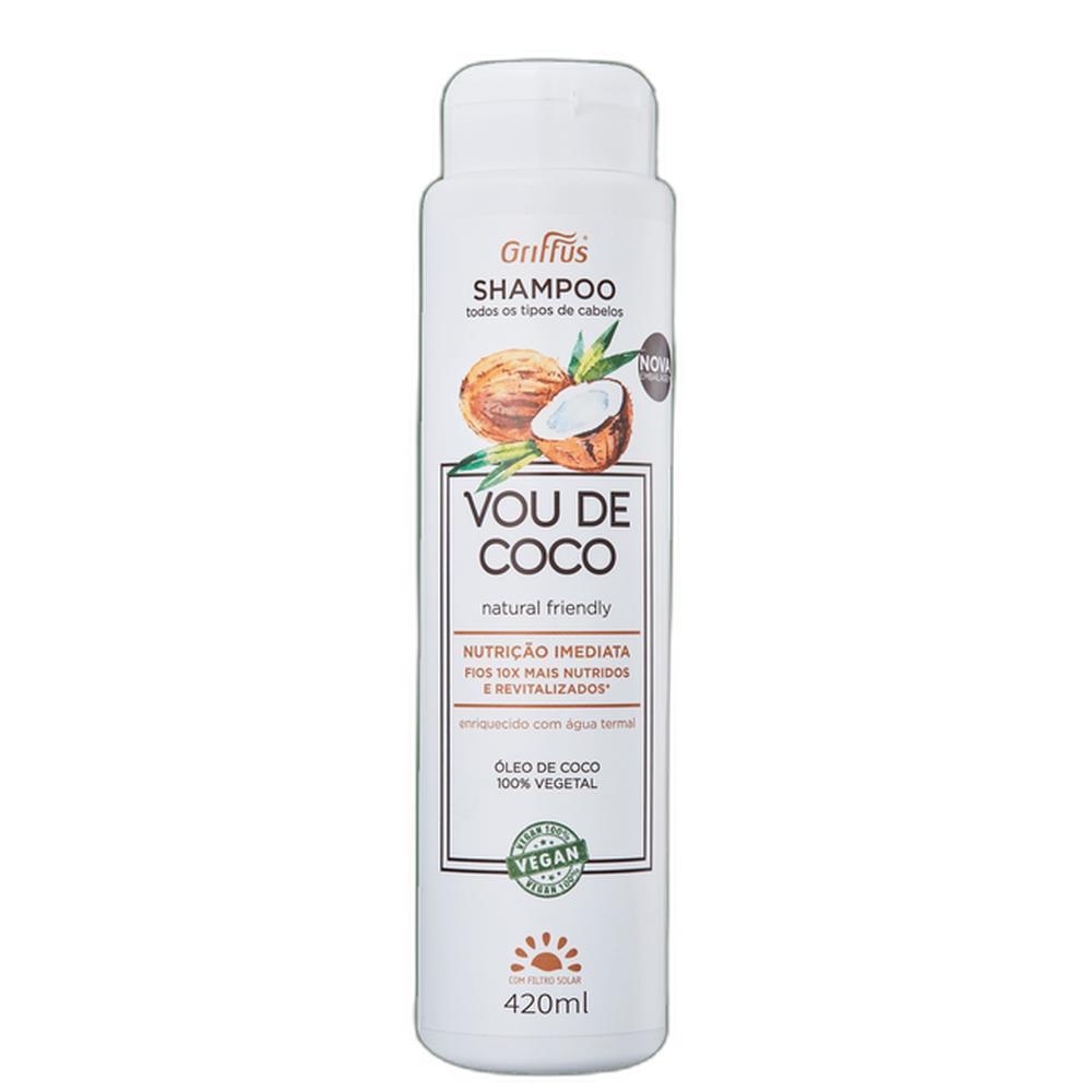 Shampoo Griffus Vou De Coco 420ml Blz em Oferta na Shopee