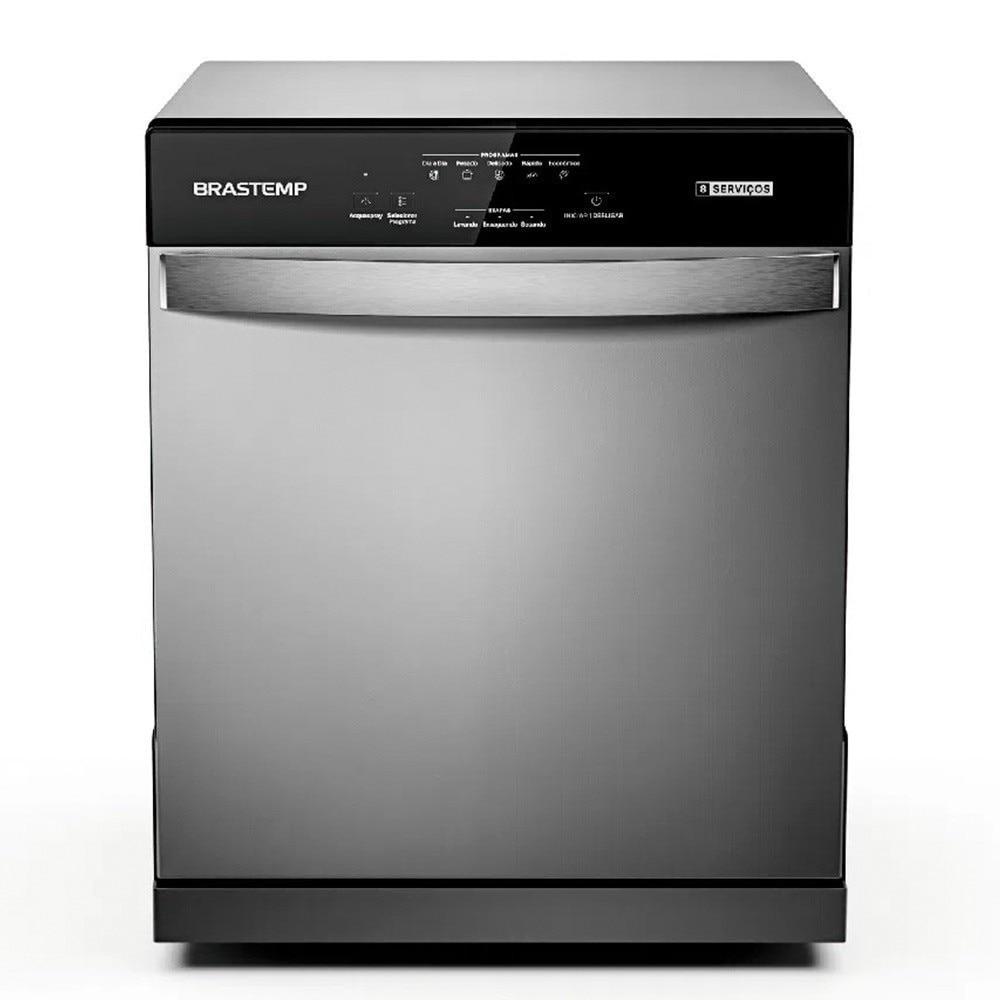 Lava-Louças Brastemp 8 Serviços com Função Acquaspray BLF08BS Cinza, 220 Volts em Oferta na Shopee