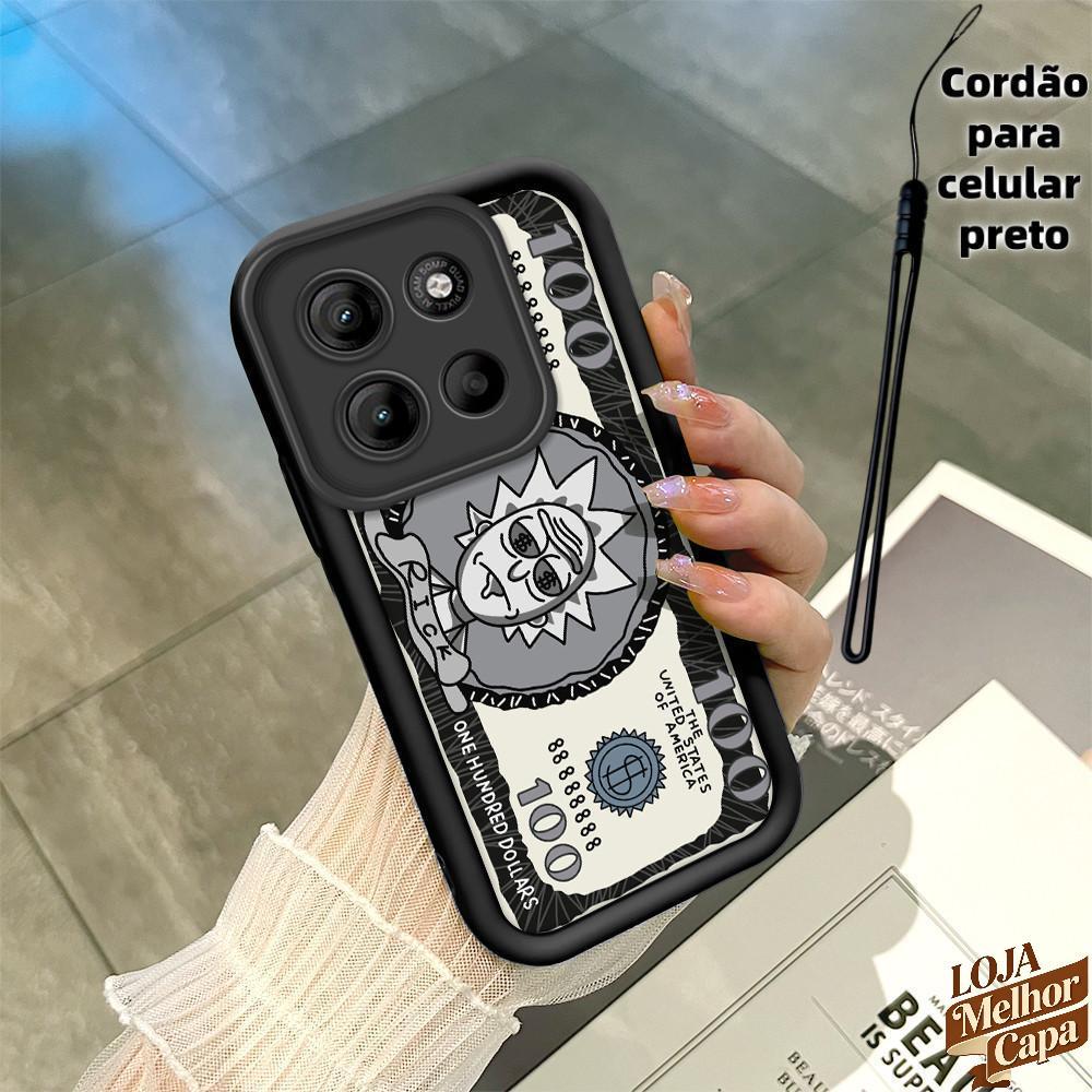 Capinha Com Anime Rick Morty Capa De Telefone Macia Para Motorola Moto G15 Silic