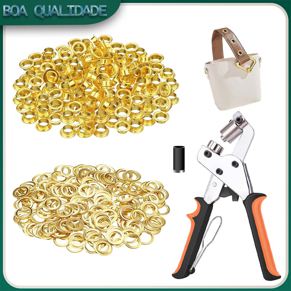 Conjunto de ferramentas para rebites com 300 rebites de 10 mm punção para rebites punção manual
