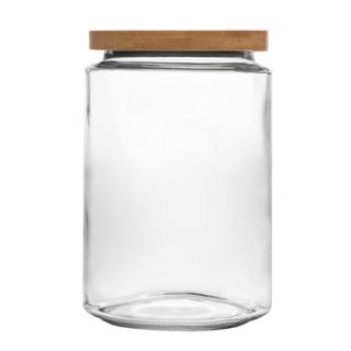 Porta Mantimento com Tampa de Bambu Oásis 2,5L Vidro em Oferta na Shopee