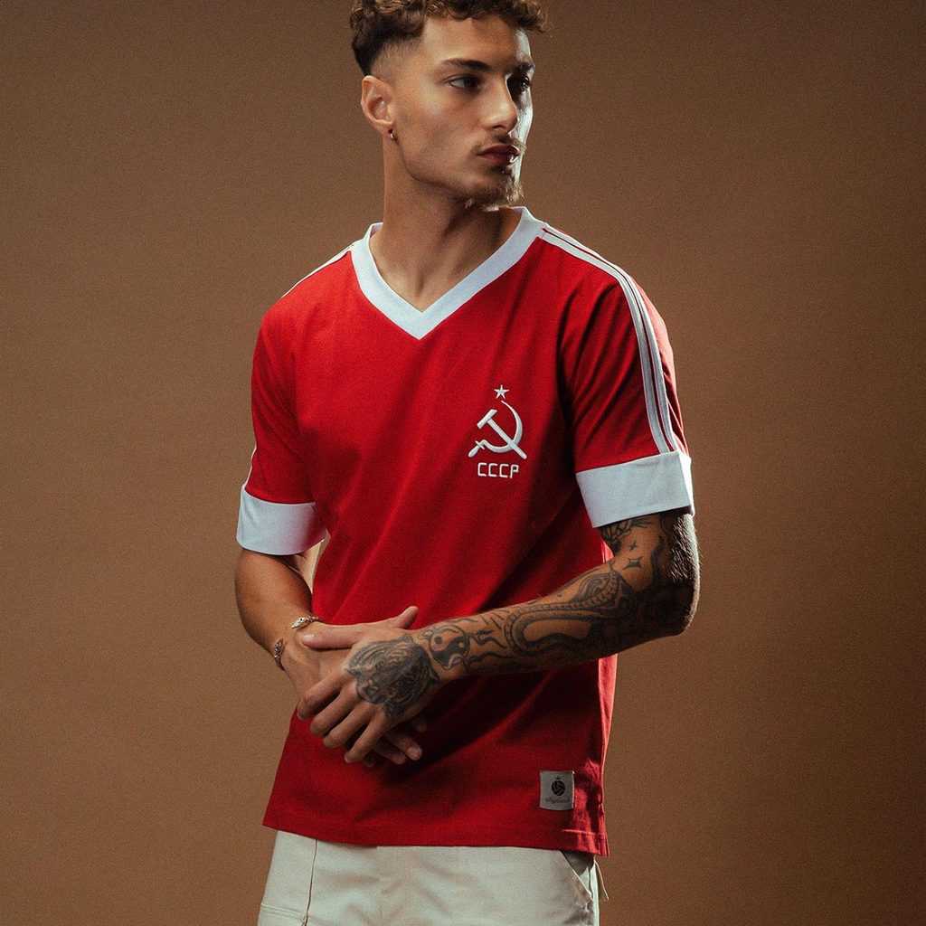 Camisa CCCP Retrô Listras Masculina em Oferta na Shopee