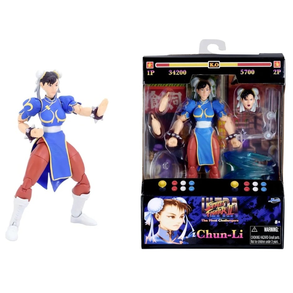 Boneco Chun-Li - Ultra Street Fighter II - 6'' - Jada Toys