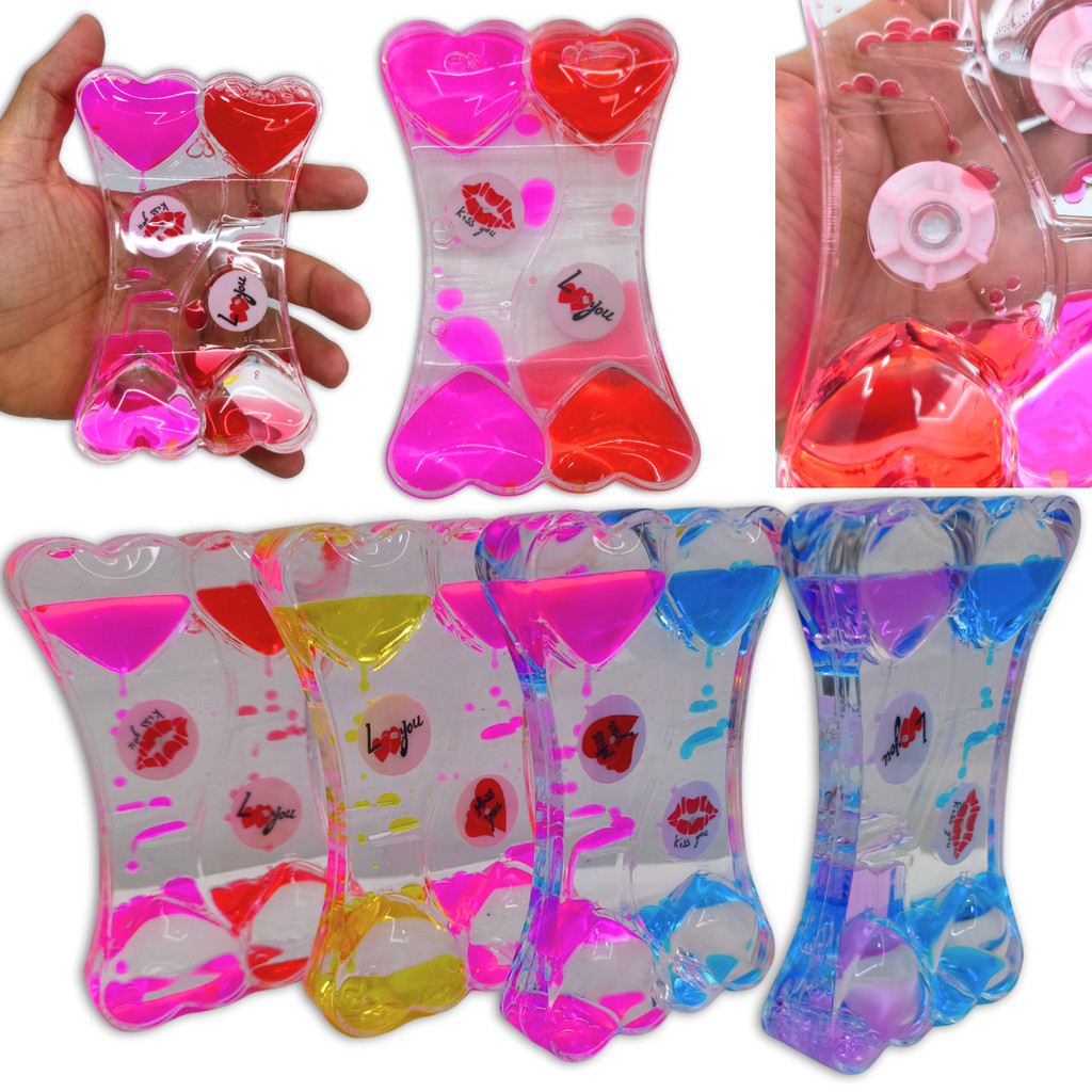 1 Ampulheta de Óleo Colorida Decorativa Relaxante Antiestresse Temporizador em Oferta na Shopee