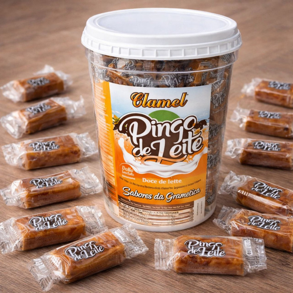 Doce Pingo De Leite Avaré Cremoso Autêntico Pote 500g 50un em Oferta na Shopee