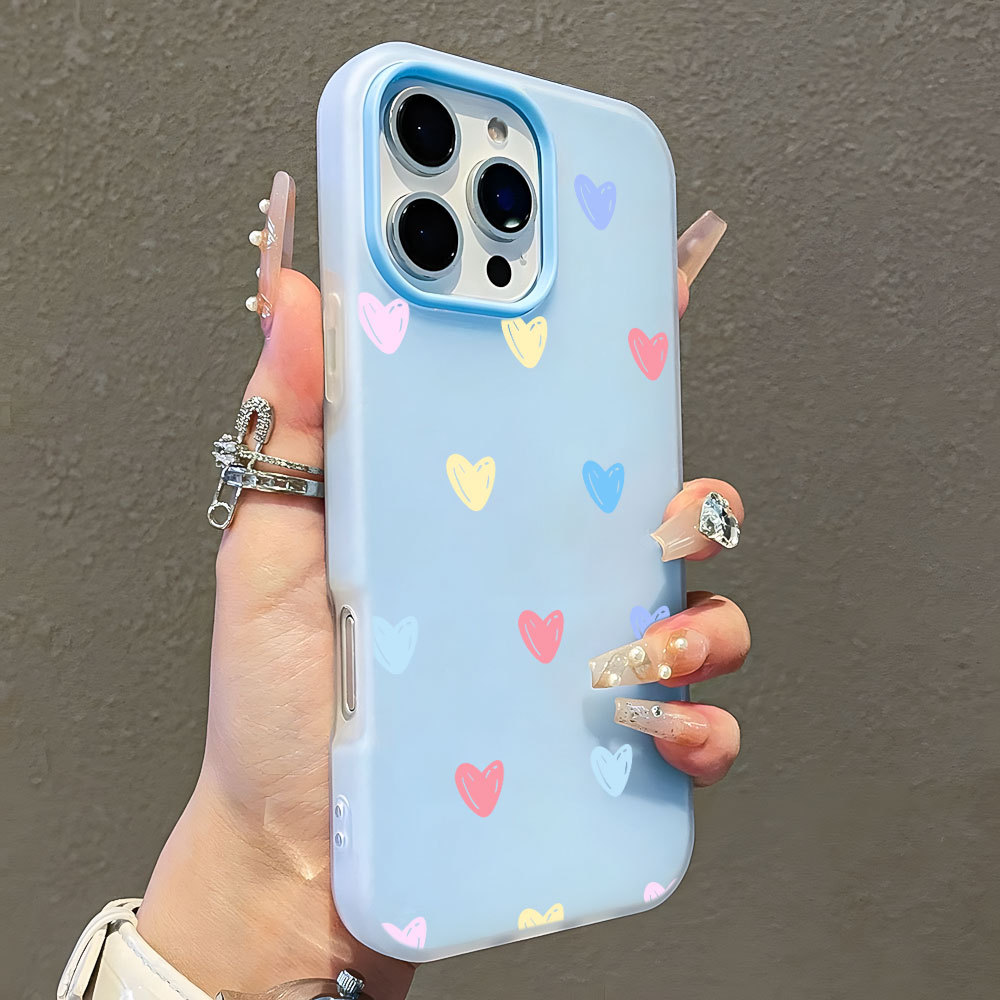 Corações Coloridos Capa Capinha Para Samsung A50S A51 A52 A54 A55 A56 A72 M34 S20 S21 S23 FE S22 S25 S24 Plus Ultra