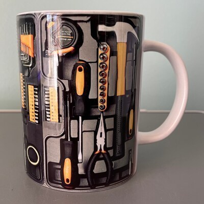 Caneca xícara Copo de Porcelana Cerâmica Personalizada Ferramenta Mala de Ferramentas