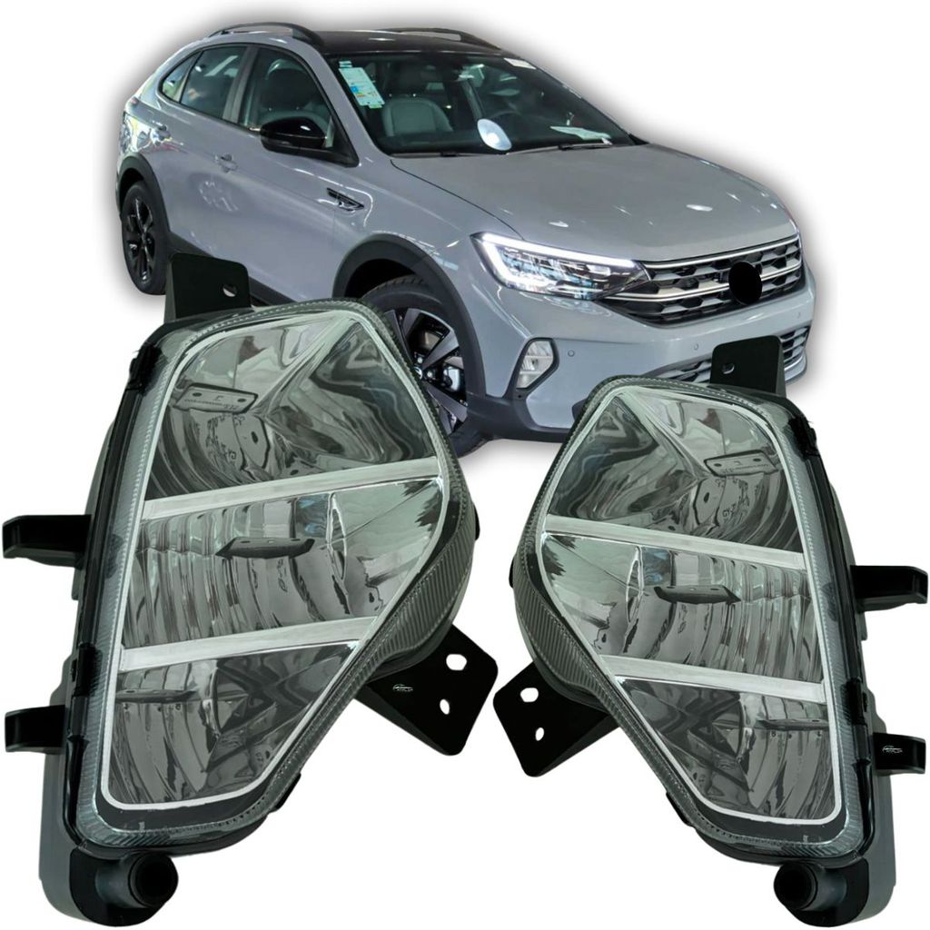 Par Farol Milha Neblina Auxiliar Para Volkswagen Nivus 2020 à 2024 Virtus 2023 À 2025 Amarok 2025 à 2026
