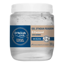 Hair Dagua Natural Gel Fixador D-Pantenol Sem Álcool Com 200g